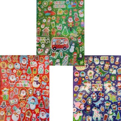 60 Assorted Christmas Stickers