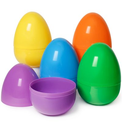 Solid Color 2 Piece Plastic Egg