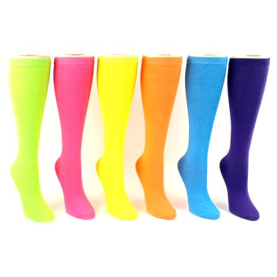 Costume Solid Color Polyester Knee High Socks