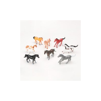 2 Inch Deluxe Assorted Painted Plastic Horses