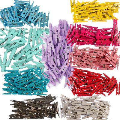 1 Inch Solid Color Craft Mini Clothespins