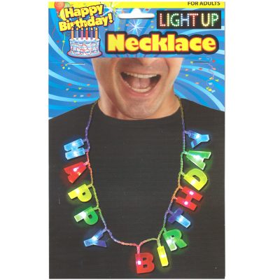 Light-up Happy Birthday Letter Necklace