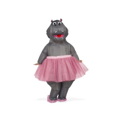 Inflatable Hippopotamus Pink Tutu Fiona Adult Halloween Costume