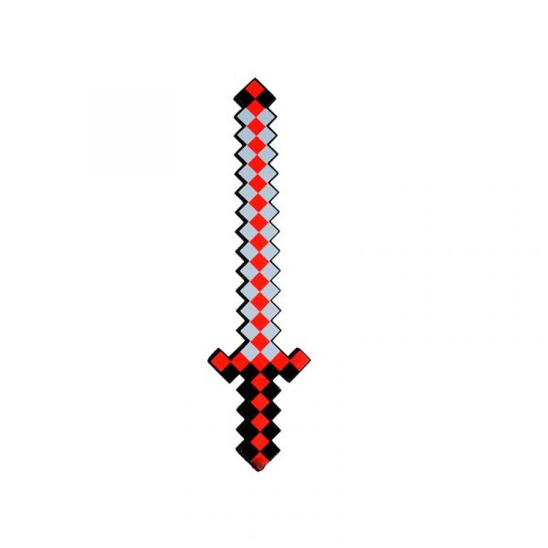 18 Inch Red Foam Minecraft Pixel Sword