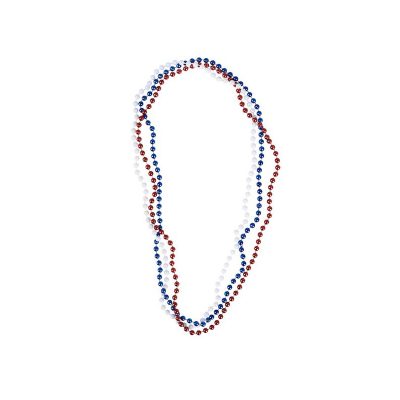 Round Costume Patriotic Bead Necklaces
