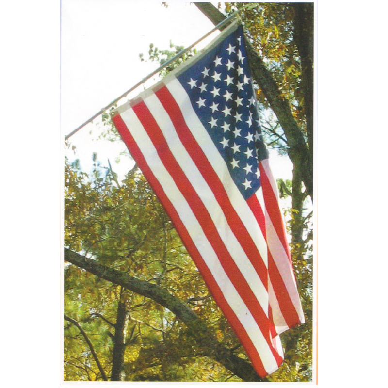 Cotton American Flag Full Size Indoor Patriotic 3' x 5'Renovator's Supply 