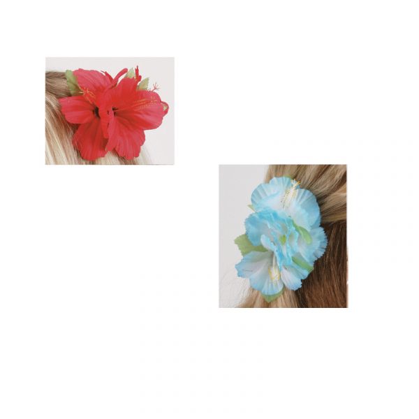 Silk Tropical Hibiscus Flower Hair Clip