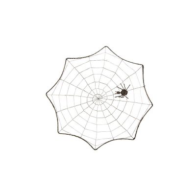 17 Inch Woven Spider Web w Spider