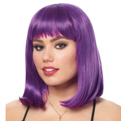 Peggy Sue Dark Purple Shoulder Length Wig