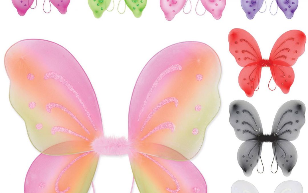 Fairy Wings with Marabou and Glitter