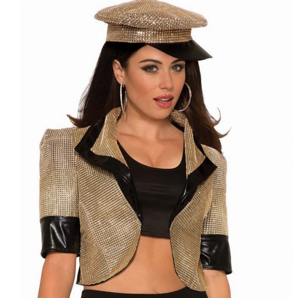 Buy Gold Imitation Rhinestone Disco Jacket Cappel's
