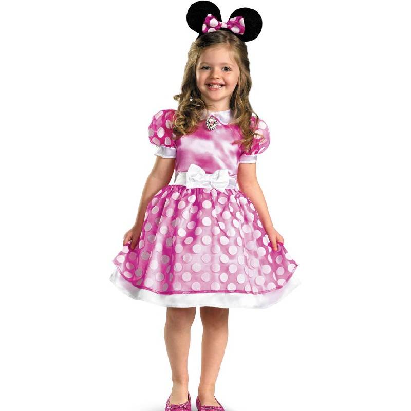 Buy Pink Minnie Mouse White Polka Dots Toddler Costume - Cappel's