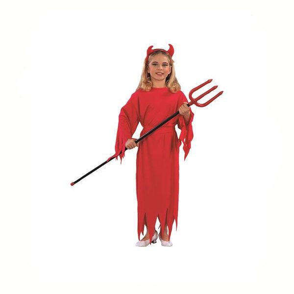 Devil Girl Costume Red Gown and Sash
