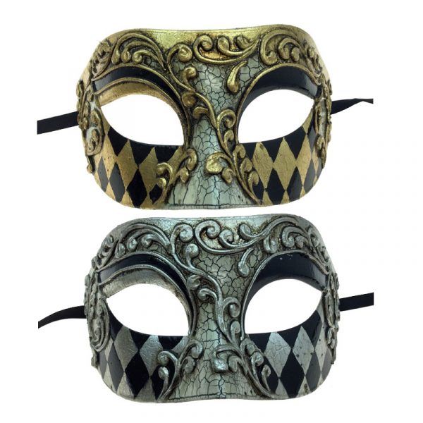 Costume Venetian Man Half Mask