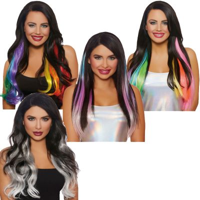 Long Hair Extensions - Straight Wavy Layered 4 Styles