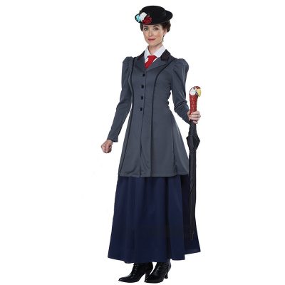 English Nanny Adult Costume for Mary Poppins