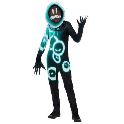 Fortnite Grimey Costume Youth Kids Skeleton Halloween Costume