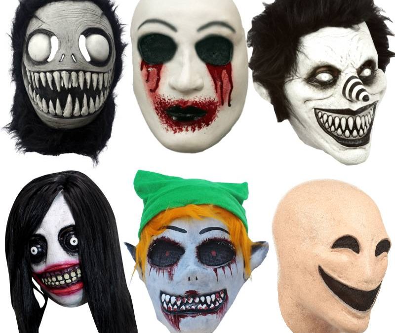 CreepyPasta Latex Masks