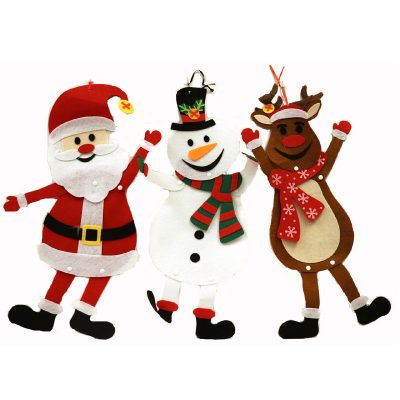 21 Inch Felt Christmas Figures Santa, Snowman, or Reindeer