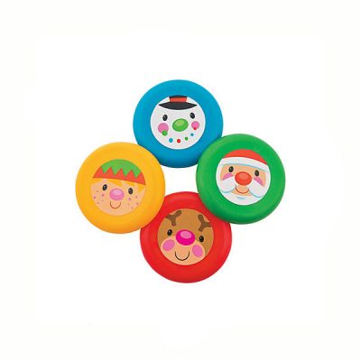 Round Plastic Christmas Flying Discs