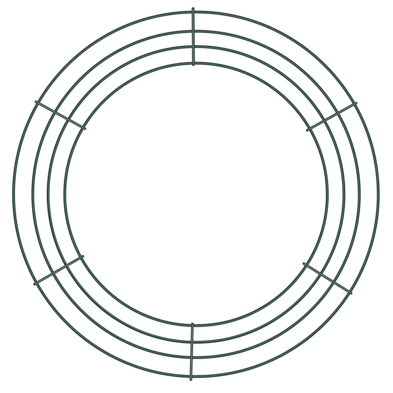 Green Wire Wreath Making Frame Forms