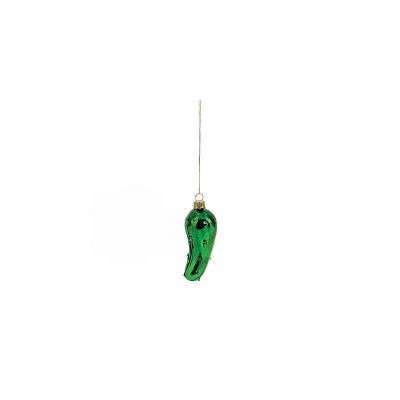 Green Glass Pickle Christmas Tree Ornament
