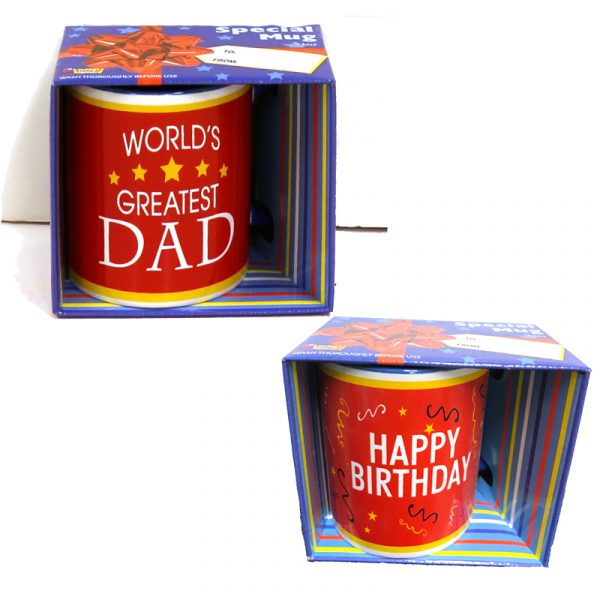 Ceramic Mugs Happy Birthday Worlds Greatest Dad
