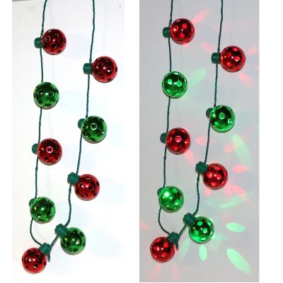Light-up Christmas Round Bulb Necklace