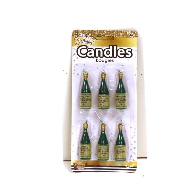 Happy Birthday Champagne Bottle Candles