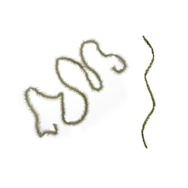 Wired Pine Roping Garland Green