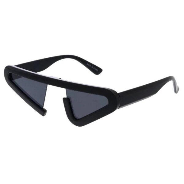 Black Frame Futuristic Sunglasses black
