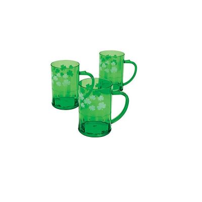 Green Plastic Shamrock Mug