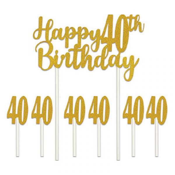 40th Birthday Cake Topper