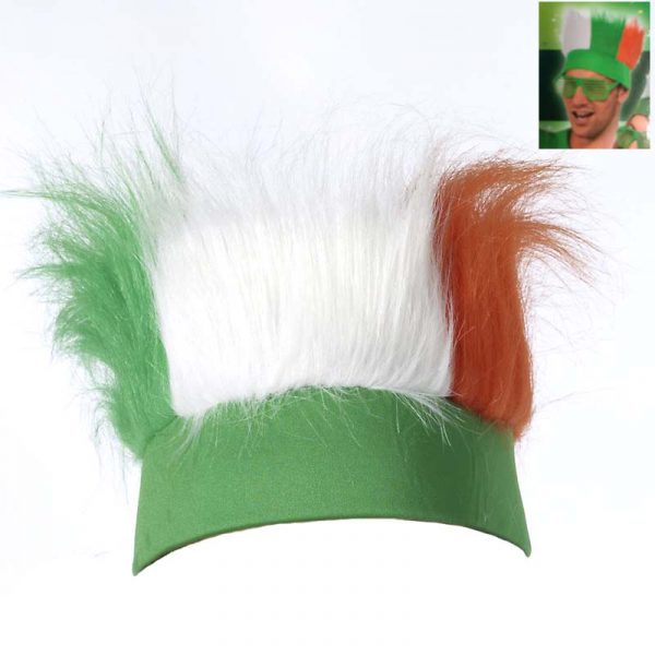 Tri Color Irish Faux Fur Headband