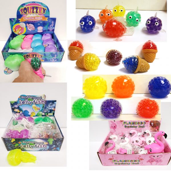Squishy Squeezy soft rubber bead ball toys