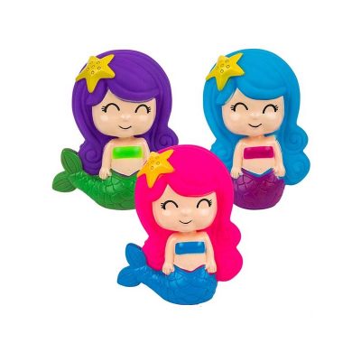 6" tall Rubber Squeaking Toy Mermaid 