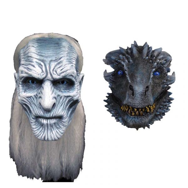 Game of Thrones White Walkers and White Walker Dragon mask