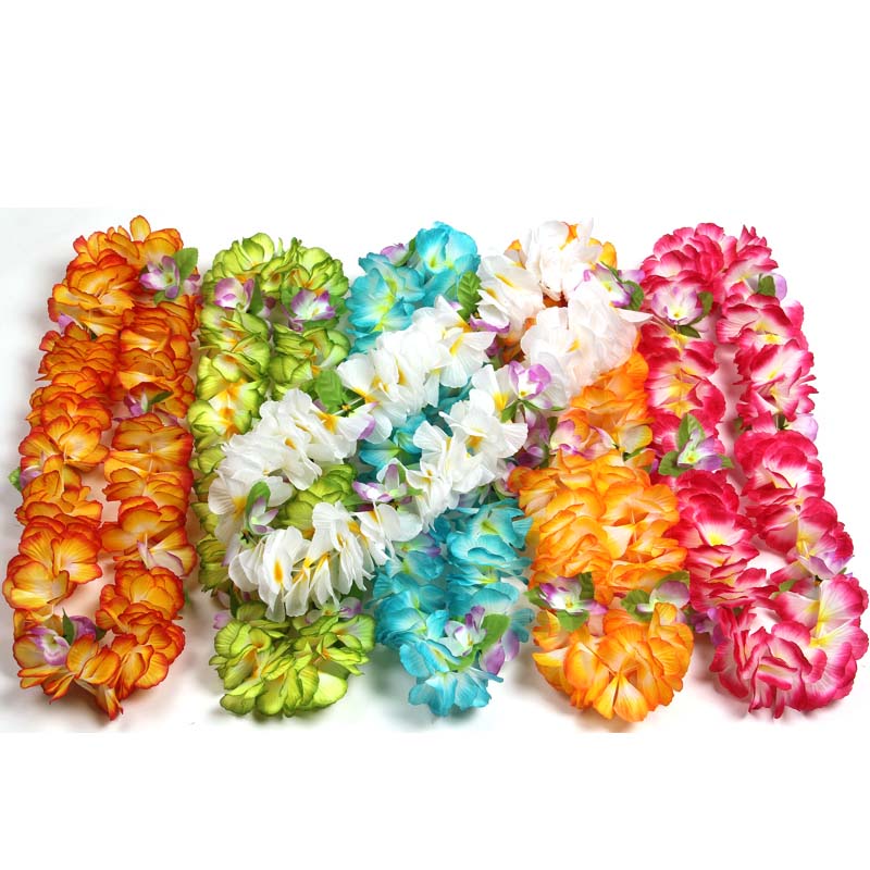 Silk Mixed Flower Petal Lei Cappel's