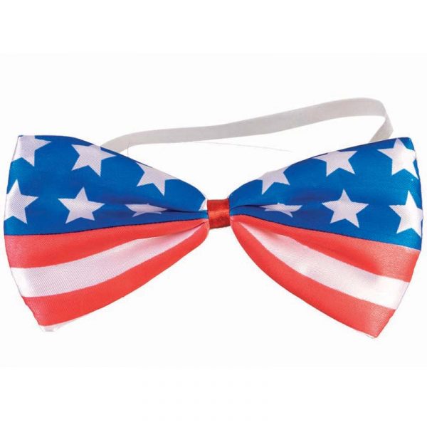 Fabric Patriotic Promo Bow Tie Red White Blue Cappel's