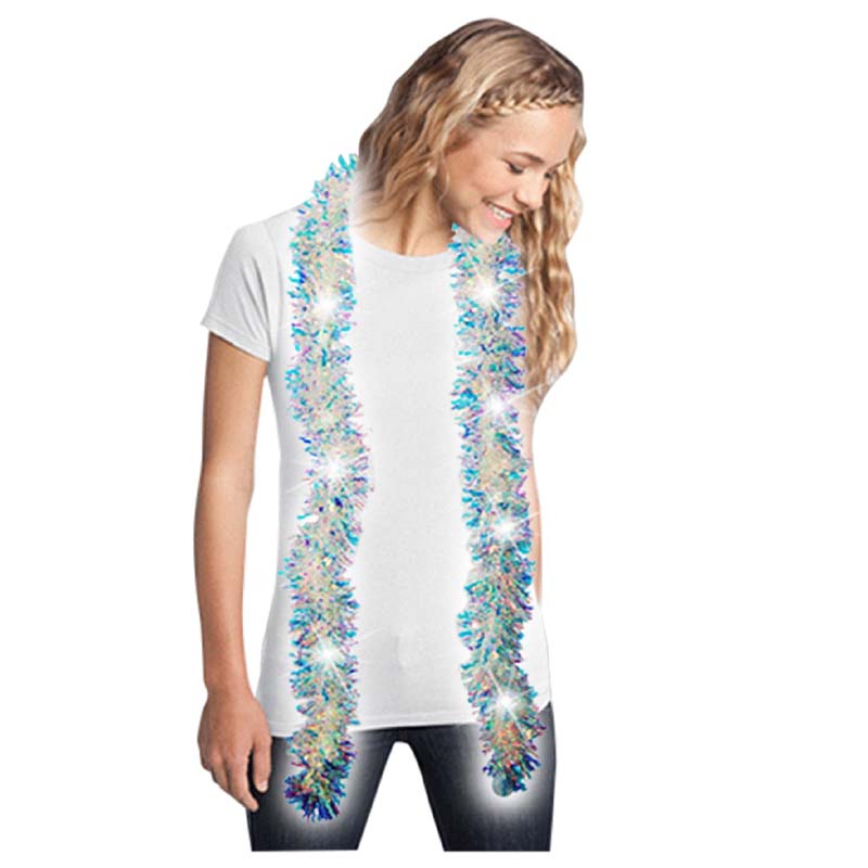 Light Up Iridescent Tinsel Boa Cappel S Light Up Iridescent Tinsel Boa Cappel S