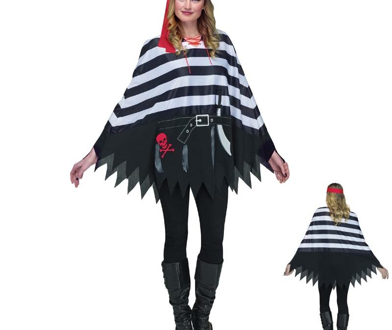 Pirate Poncho Adult Halloween Costume