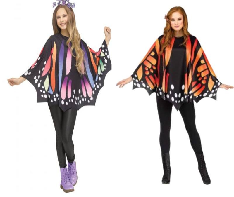 Butterfly Poncho Adult Halloween Costume