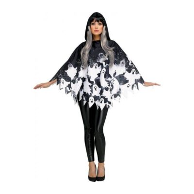 Ghost Poncho Adult Costume front view
