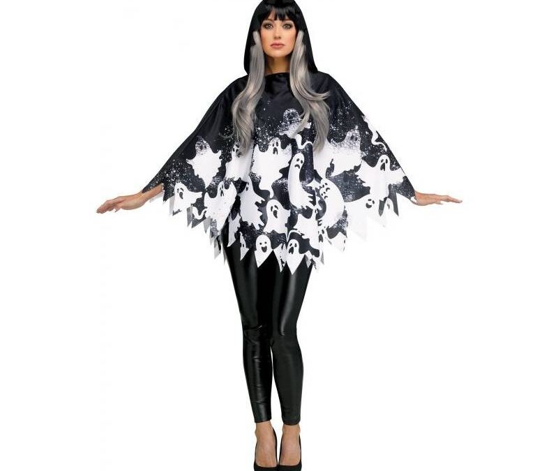Ghost Poncho Adult Costume