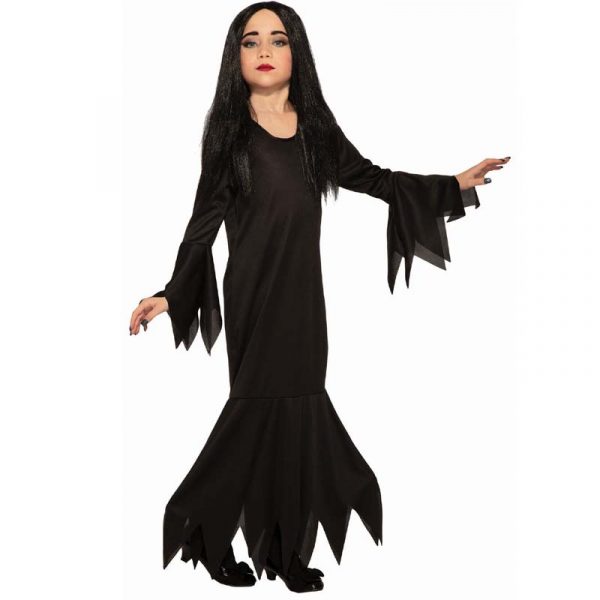 Miss Terious Morticia-style Child Costume