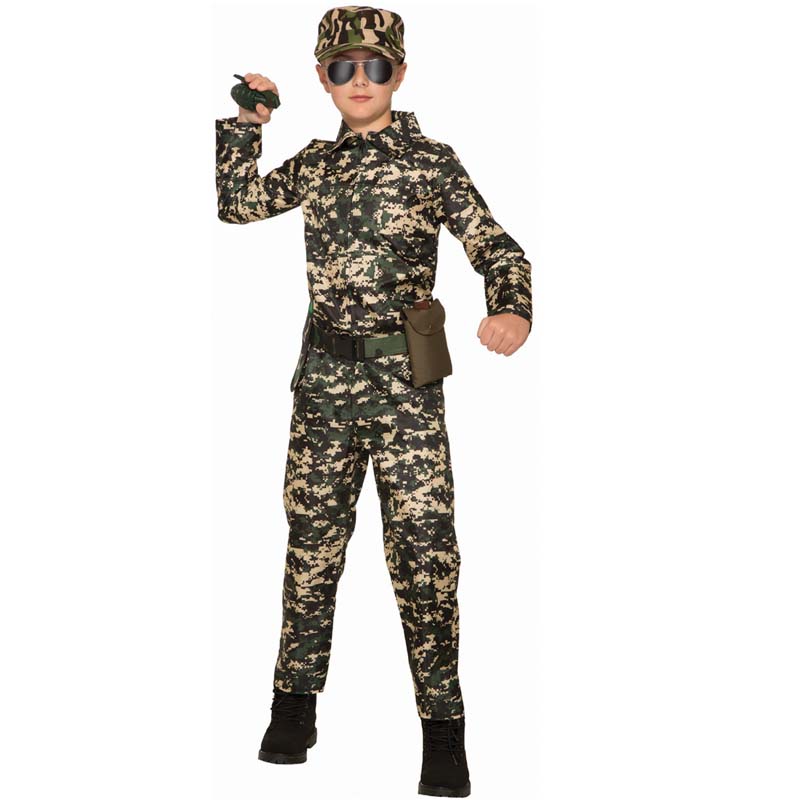 Army Jumpsuit Child Halloween Costume Unisex - Cappel's