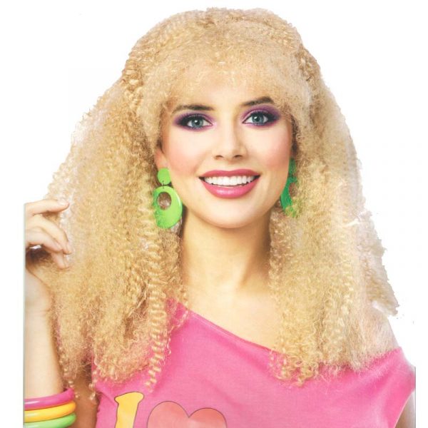 80s Crimped Blond Wig
