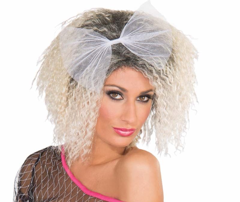 Frizzed 80s Mixed Blonde Wig