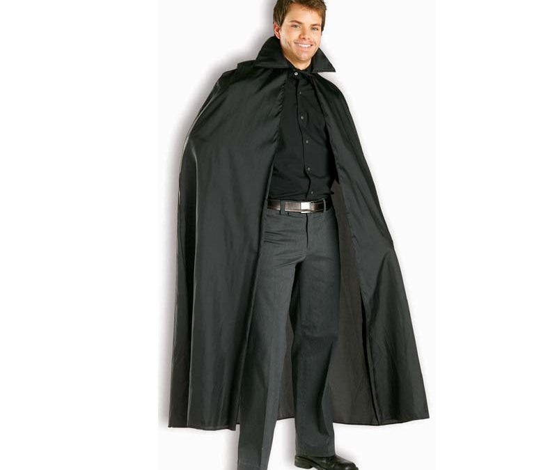 56 Inch Black Promo Polyester Cape