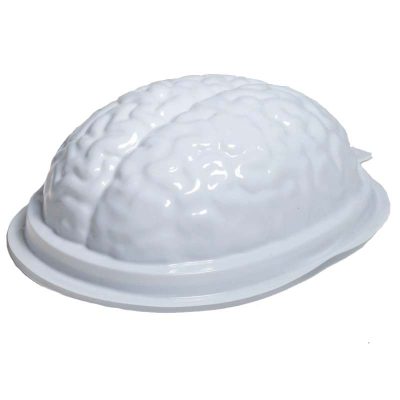 White Vacuum Form Plastic Brains Gelatin Mold
